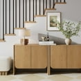 thumbnail image 2 of Nathan James Jacala Mid Century Modern Entryway Storage Cabinet with Doors, Living Room Accent Cabinet with Wood Frame, Raw Oak, 2 of 6