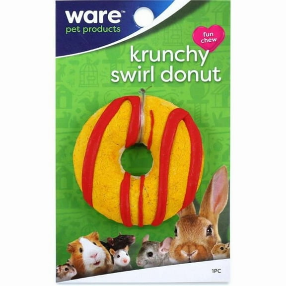 13078 Krunchy Swirl Donut, Chew Treat, Small Animals - Quantity 1