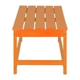 thumbnail image 4 of WestinTrends Malibu 3-PC Outdoor Patio Plastic Adirondack chair set with Coffee table ( 2 seater ), Orange, 4 of 12