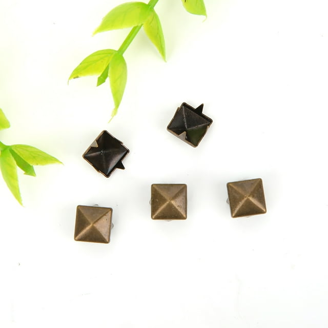400 Sets Brass Rivets 4MM to 7MM for DIY Leathercraft, Exquisite Craftsmanship, Enough for Your Project, Gold, Bronze, for Belts, Coats, Shirts, Rivets with Tool Kit