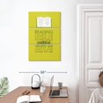 thumbnail image 3 of Elephant Stock Escape In Reading Wall Art - Vertical Multi Panel Canvas - Living Room Wall Decor - Inspirational And Typography Multi Panel - Yellow And White Decor - 20" x 32", 3 of 8