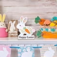 thumbnail image 2 of YWIYIUD 1PC Wooden Easter Rabbit Table Decorations Easter Hand Painted Rabbit Ornaments Tabletop Centerpieces Tiered Tray Decor for Spring Easter Indoor Home Party Patio Yard Decor 6.5inch, 2 of 5