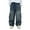 D72/Blue, variant on Afdoent Kids Baggy Jeans Boys Wide Leg Elastic Waist And Multiple Pockets Cargo Trousers Jeans Denim Pants For Children 5-6 Years