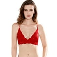 thumbnail image 3 of Varsbaby Women's Wire Free Bra Wireless Soft Lace Bralette 2 Pack, 3 of 5