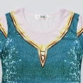 thumbnail image 3 of HAWEE Little Girls Princess Costume Long Sleeved Printed Blue Dress Birthday Party Outfit Party Carnival Fancy Dress, 3 of 7