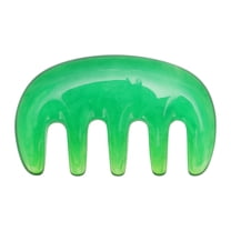 Unique Bargains 1 Pc Five Tooth Head Massage Comb for Home Green Resin