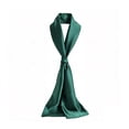 thumbnail image 4 of Fgnfyis Hair Scarf Elegant Long Solid Color Double Layer Stole Versatile Necktie Bandana 145cm Hair Bandana Dark Green One Size, 4 of 4