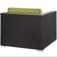 thumbnail image 3 of Hawthorne Collection 5 Piece Outdoor Sofa Set in Espresso and Peridot, 3 of 5