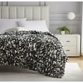 thumbnail image 3 of Nanshing Allea Plush Throw Blanket, Black White, 50" x 60", 3 of 7