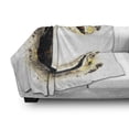 thumbnail image 3 of Letter C Soft Flannel Fleece Throw Blanket, Letter C Flaming Backdrop Combusted Alphabet Paper Effect Writing, Cozy Plush for Indoor and Outdoor Use, 60" x 80", Tan Black Yellow, by Ambesonne, 3 of 6