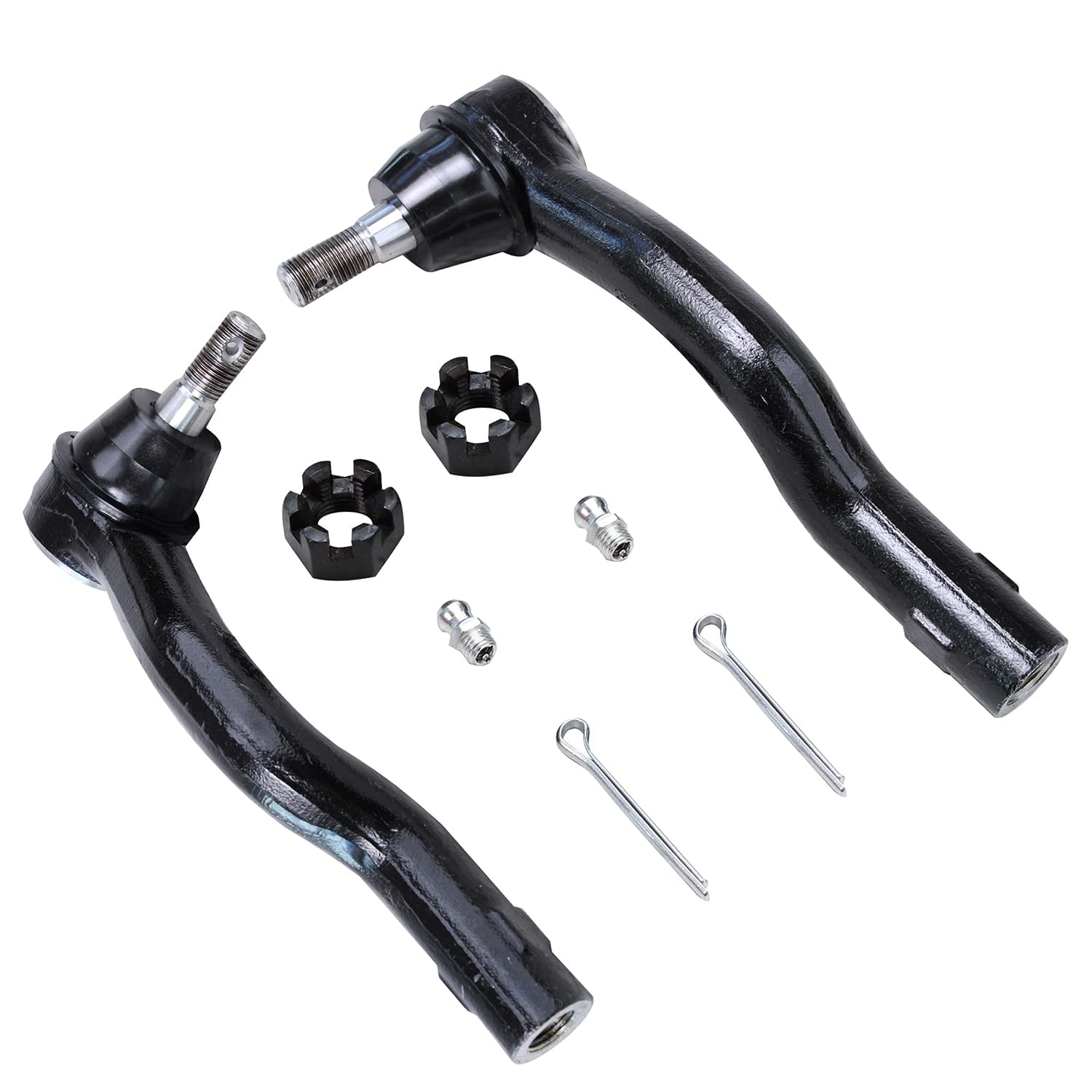 Detroit Axle - Steering Rack and Pinion Kit for Nissan Titan Armada Infiniti QX56 Power Steering Rack and Pinion Front Outer Tie Rods Upper Lower Ball Joints Replacement