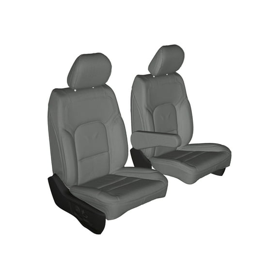 D1313 2002-2011 Dodge Sprinter Passenger Van Front Bucket Seats Gray Twill