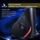 thumbnail image 3 of Mouse Ratón Vertical Inalámbrico Ergonómico Recargable 2.4g Negro con Rojo Malubero Mouse Ratón Vertical, 3 of 5