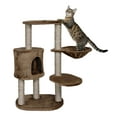 thumbnail image 3 of TRIXIE Moriles Brown Cat Tower with Scratching Posts, Condo, Hammock, Padded Platform, 3 of 4