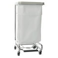thumbnail image 1 of McKesson 198683-EA 19 x 21 x 36 in. General Purpose Rectangular Hamper Stand with 30 to 33 gal Opening Capacity Foot & Pedal Self-Closing Lid - Chrome & Beige, 1 of 1