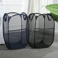 thumbnail image 6 of TNOBHG Breathable Mesh Laundry Basket Foldable Laundry Basket with Side Pockets Capacity Dirty Clothes Storage Basket Breathable Mesh Durable for Sorting, 6 of 8