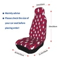 thumbnail image 4 of Sikiie white Tree red plaid Car Seat Protector 2 Pack Car Seat Cushion Mat, Car Seat Covers for SUV, Truck, Van, 4 of 7