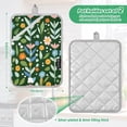 thumbnail image 6 of Yayeee Pot Holders Kitchen Heat Resistant with Pockets 7"x9.8" Cotton Oven Cooking Hot Pads, Flourish Flowers Pattern, 6 of 7