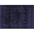 thumbnail image 1 of Ahgly Company Machine Washable Indoor Rectangle Persian Blue Traditional Area Rugs, 7' x 9', 1 of 4