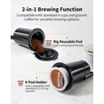 thumbnail image 5 of Hot Iced Coffee Maker, K-Cups Ground Coffee, Single-Serve Brewer with Bold Setting, Reusable Filter, Travel Mug Friendly, Compact Quick Brew, Black, 5 of 7