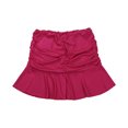 thumbnail image 2 of Okbabeha Female Solid Color High Waist Pleated Skirt Ruffled Short Dress, 2 of 9
