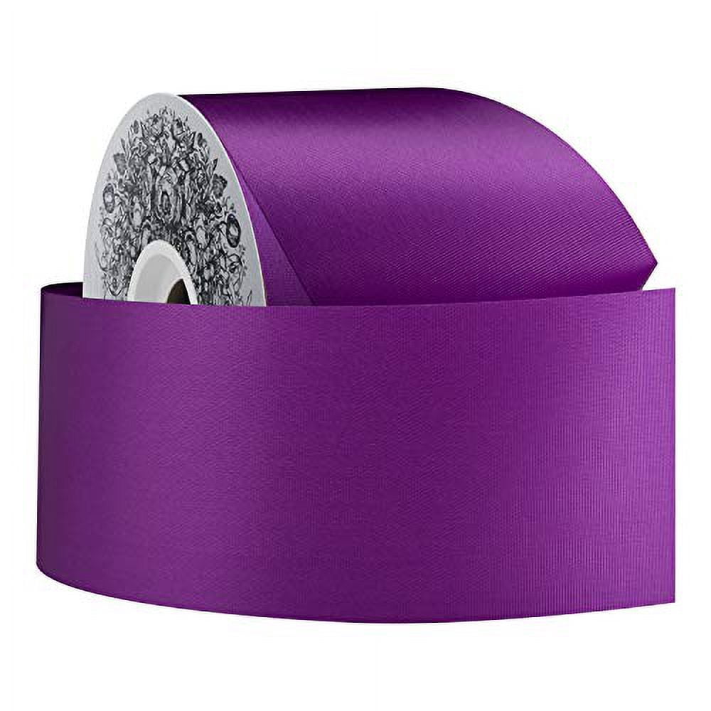 Burton & Burton #40 Purple Satin Acetat Ribbon, 50 Yard