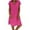hwj# Hot Pink267, variant on Women Summer Dress Casual Short Sleeve Classic Solid Color V-Nevk Loose Oversized Midi Dresses Linen Cotton T-Shirt Dress For Ladies Breathable Dailywear,Blue,L