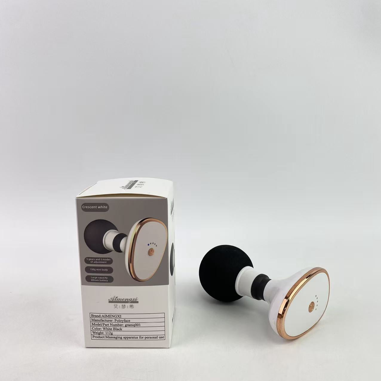 AIMENGXI Massage apparatus,Massage Gun Deep Tissue, Mini Massage Gun, USB Portable Muscle Massager Gun with 6 Speeds, Quiet Percussion Massage Gun for Pain Relief