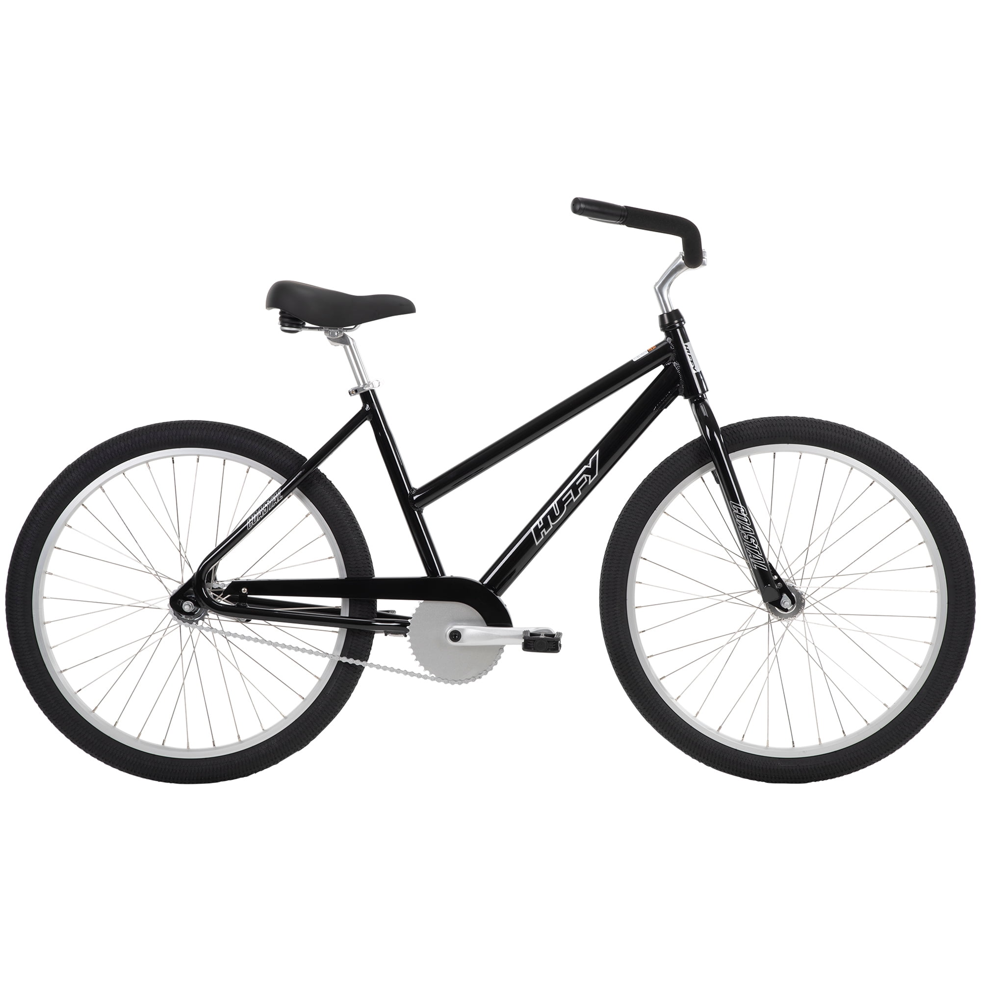 Huffy Coastal 26" Cruiser Bike, Coaster Brake, Dacromet Anti-Rust Coated, Black