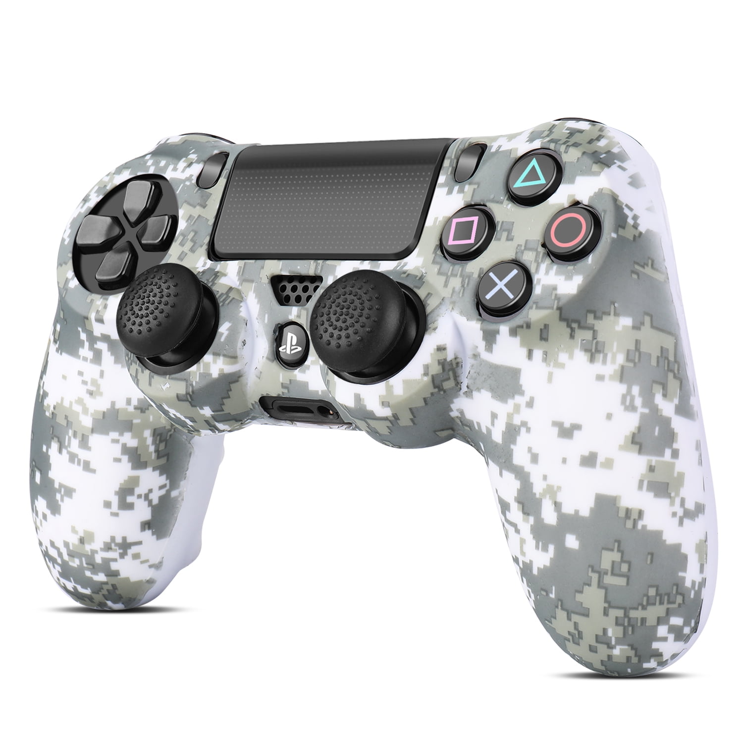 Ps4 Slim Pro Controller Skin Grip Cover Case Set Protective Soft Silicone Gel Rubber Shell Anti Slip Thumb Stick Caps For Sony Playstation 4 Controller Gaming Gamepad Camo Mosaic Ps4 Slim Pro Controller Skin Grip Cover Case Set Protective Soft Silicone Gel Rubber Shell Anti Slip Thumb Stick Caps For Sony Playstation 4 Controller Gaming Gamepad Camo Mosaic