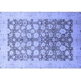 thumbnail image 1 of Ahgly Company Machine Washable Indoor Rectangle Oriental Blue Traditional Area Rugs, 6' x 9', 1 of 4