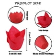 thumbnail image 2 of 150pcs Tulip Cupcake Liners - Muffin Paper Baking Cups, Greaseproof Wrapper Holders for Birthday, Wedding, Party, Baby Showers, Catering, Restaurants, 2 of 6