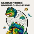thumbnail image 3 of UNIDRAGON Guarding Dragon Wooden Jigsaw Puzzle M 183 Pieces, 3 of 8