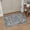 Distressed Blue Taupe-style-04, variant on Area Rug 2x3 Doormat, Machine Washable Low Pile Rugs, Small Retro Chenille Entryway Mat for Entrance, Hallway, Kitchen and Corridor, Heathered Grey