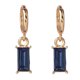 thumbnail image 1 of Pendientes simples de aleación para mujer, pendientes elegantes con colgante de cristal a la moda para mujer (azul), 1 of 4