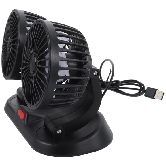 FRCOLOR  USB Fan for Car Double-headed Low Noise Strong Wind