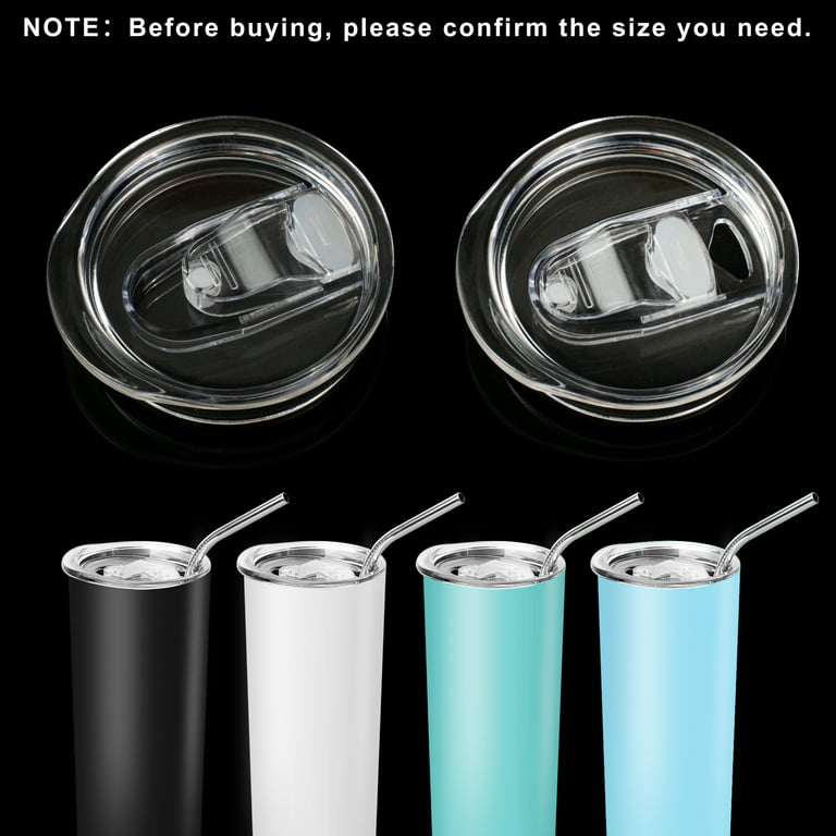  JUMBO FILTER 2 Pack Tumbler Replacement Lids for 20 oz Tumblers  with 3 Pcs Magnetic Spill Proof Slider, Spill Proof Splash Resistant Lids  Covers Fit for YETI Rambler or Old Style