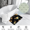 thumbnail image 3 of Bee Non-Slip Polyester Bath Rug, Machine Washable Area Rugs for Bathroom and Chair Rug, 3 of 6