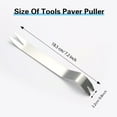 thumbnail image 2 of 4 Pieces Paver Extractor Tool Stainless Steel Paver Extraction Tool Removal Raise Sunken Brick Tool for Garden Lawn Yard Replace Prying,Scraping, 2 of 7