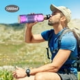 thumbnail image 6 of Yayeee 20oz Insulated Water Bottle Double Wall Stainless Steel with Flip Straw Lid, Pink Neon Road, 6 of 7