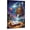 Unframe-style, variant on Fantasy Space Library Canvas Wall Art Poster Dreamy Galaxy Landscape Pictures for Living Room Bedroom Home Decor Inspirational Mystical Artwork Floating Castle Ocean