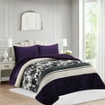 thumbnail image 2 of Soft Printed Micromink Sherpa Comforter Set – Ultra Cozy & Fluffy 3-Piece Reversible Bedding in Queen/King Size, 2 of 5