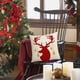 thumbnail image 5 of RKSTN christmas pillow covers Peach Print Christmas Pillowcase Christmas Tree Elks Pillowcase Sofa Bedside Cushion Cover Size 17.7 X17.7 Inches, 5 of 6