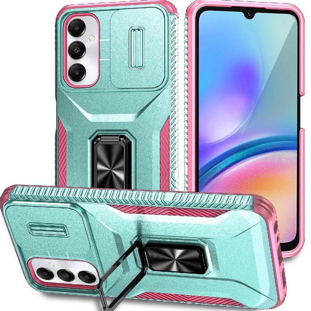 Funda para GANGXUN Samsung Galaxy A05S - Soporte metálico, Función magnética, Verde