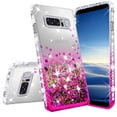 thumbnail image 4 of Compatible for Samsung Galaxy Note 8 Case, with [Temper Glass Screen Protector] SOGA Diamond Glitter Liquid Quicksand Cover Cute Girl Women Phone Case [Clear/Pink], 4 of 6