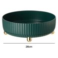 thumbnail image 3 of Bandejas De Almacenamiento Bandejas de almacenamiento giratorias Caja de almacenamiento antideslizante Bandeja Accesorios para el hogar (Verde oscuro L) Likrtyny Libre de BPA, 3 of 7