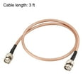 thumbnail image 5 of Uxcell BNC Male to BNC Male Coax Cable RG400 Low Loss RF Coaxial Cable 50 ohm 0.9M/3Ft, 5 of 5