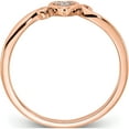 thumbnail image 2 of 10K Rose Gold Polished Heart Diamond Ringsize 7 (Width 1.75) - Jbsp, 2 of 5