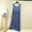 Blue, variant on Royisotas Casual Nightgowns for Women Crew Neck Sleeveless Pajamas Cotton Comfortable Loose Juniors Sleepwear Solid Color