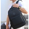 thumbnail image 3 of YESIMOLA Unisex School Backpack Classic Bookbag Adults and Teens Schoolbag with Usb Port for High School College Office Work Travel Black One Size, 3 of 9